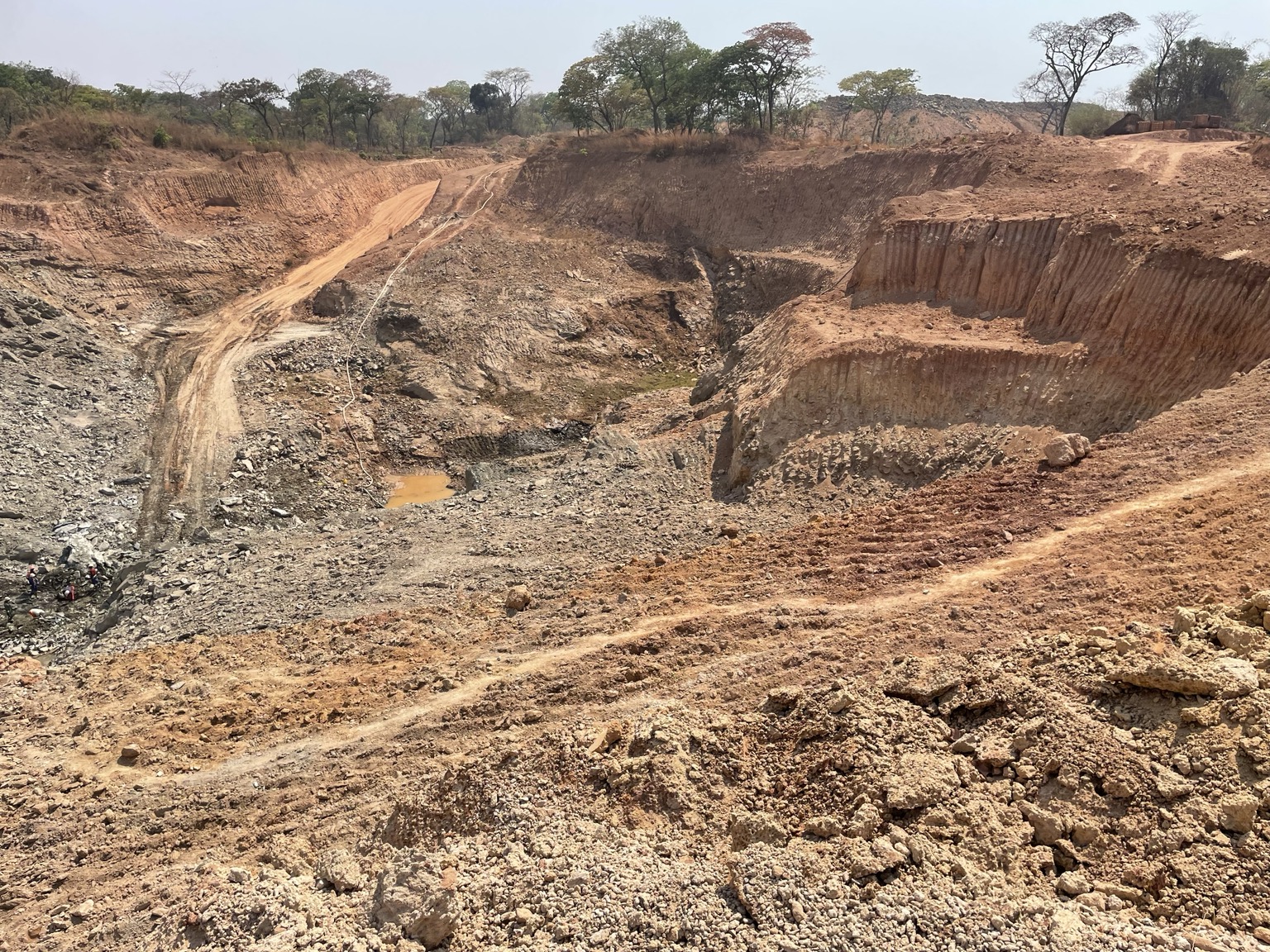 Mine access and working area